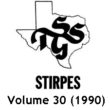 STIRPES Volume 30 (1990)