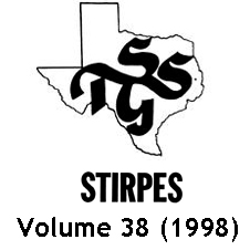 STIRPES Volume 38 (1998)