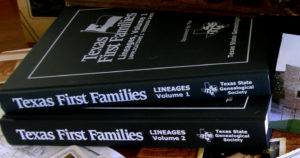 Texas First Families Bound Volumes