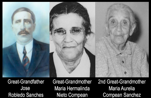 Mexican Immigrant Ancestors of Colleen Robledo Greene.