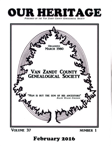 2016 Quarterly Winner Van Zandt County