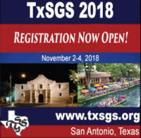 Registration is Now Open for 2018 TxSGS Family History Conference